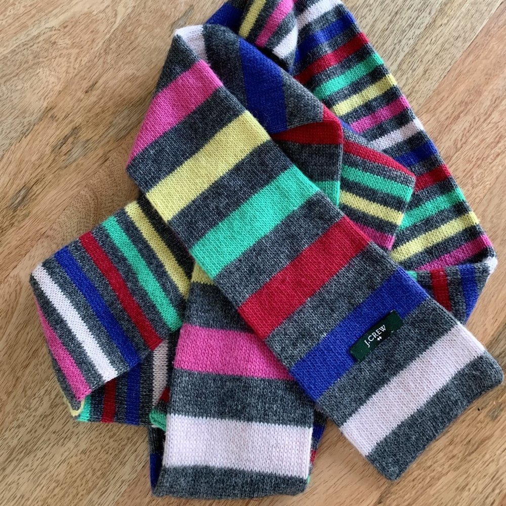 JCrew Striped Winter Scarf